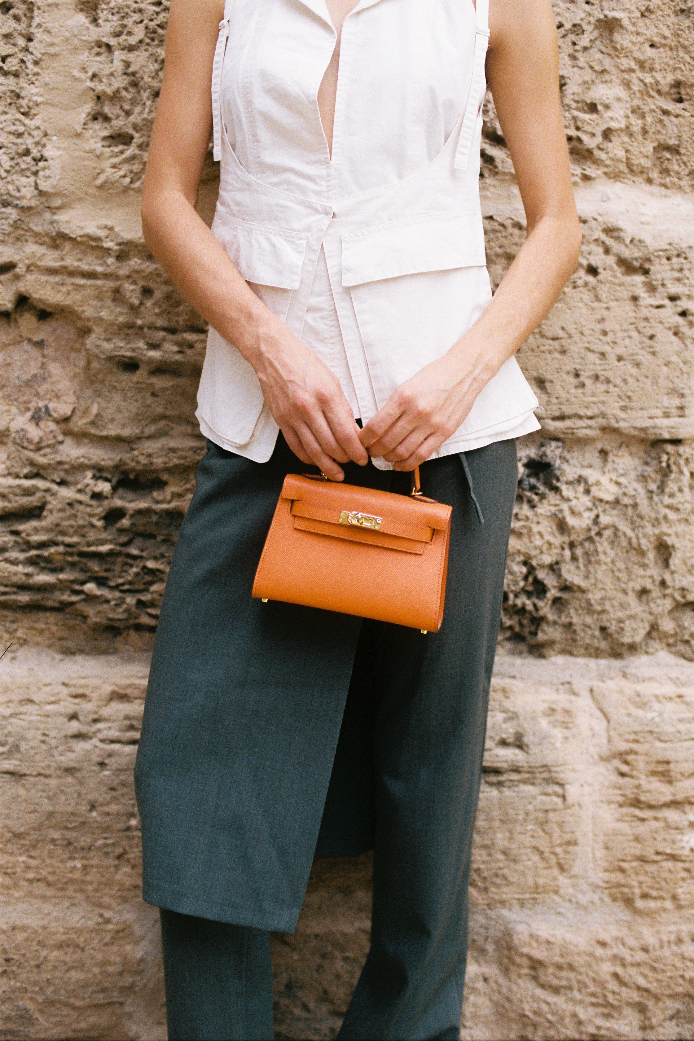 Jacquemus sculptural halter top with minimalist design and open neckline