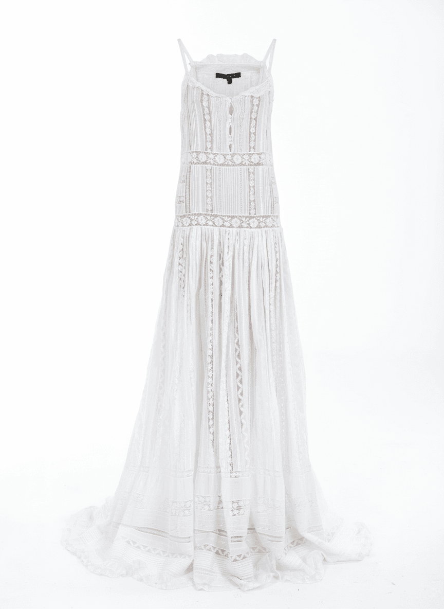 Roberto Cavalli boho dress with embroidery and lightweight muslin fabric