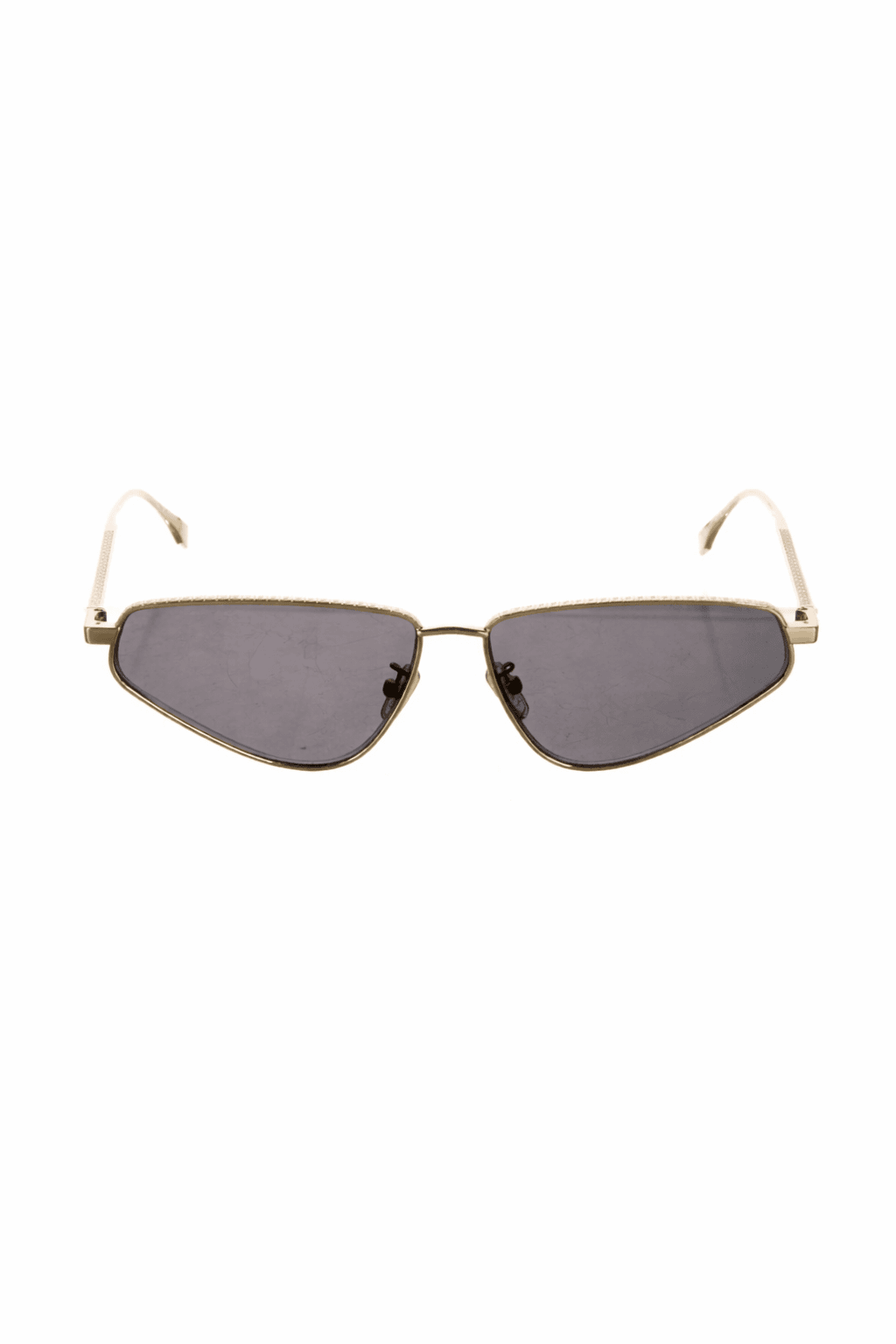 Fendi early 2000s aviator sunglasses with FF logo detailing and gold metal frame | archival luxury eyewear