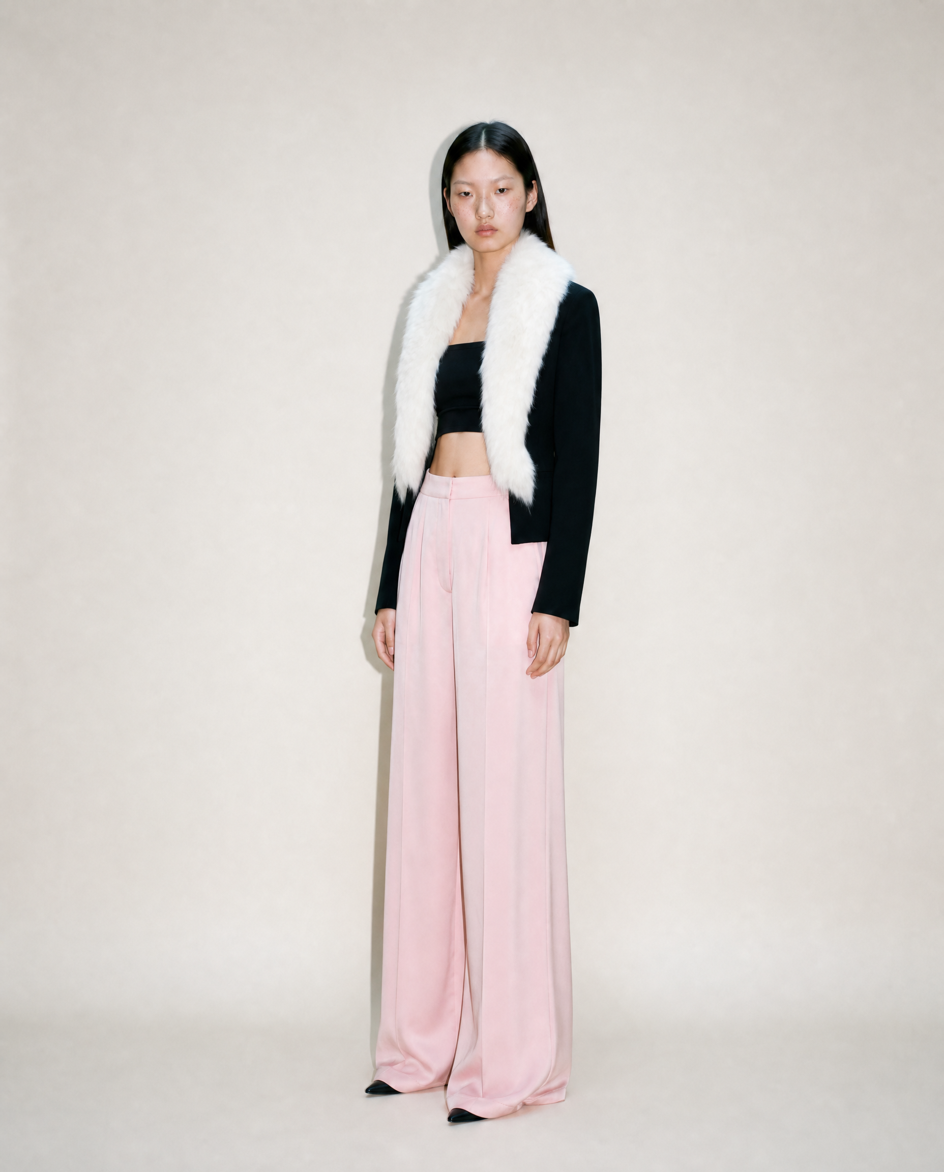 Loris Azzaro Fox Fur Cropped Evening Jacket, 1990s