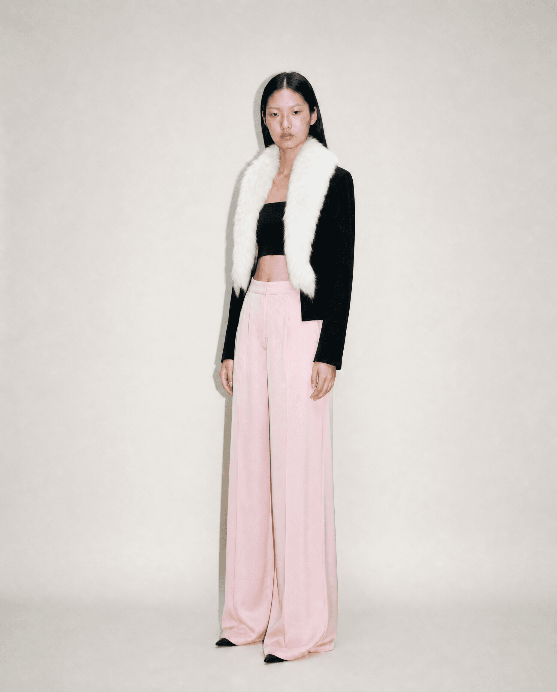 Loris Azzaro Fox Fur Cropped Evening Jacket, 1990s