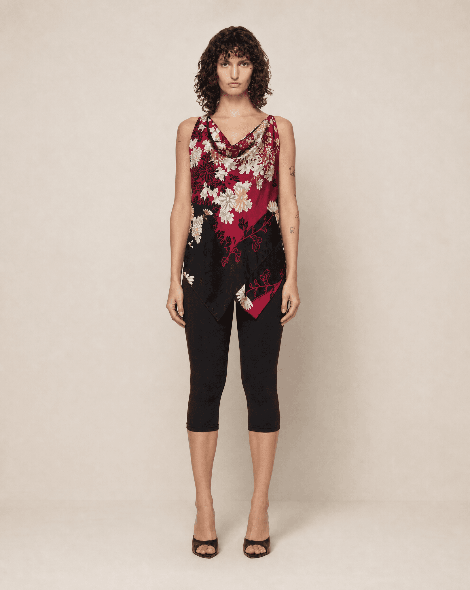 ARCHIVAL S/S 2003 Roberto Cavalli Chinoiserie Silk Top