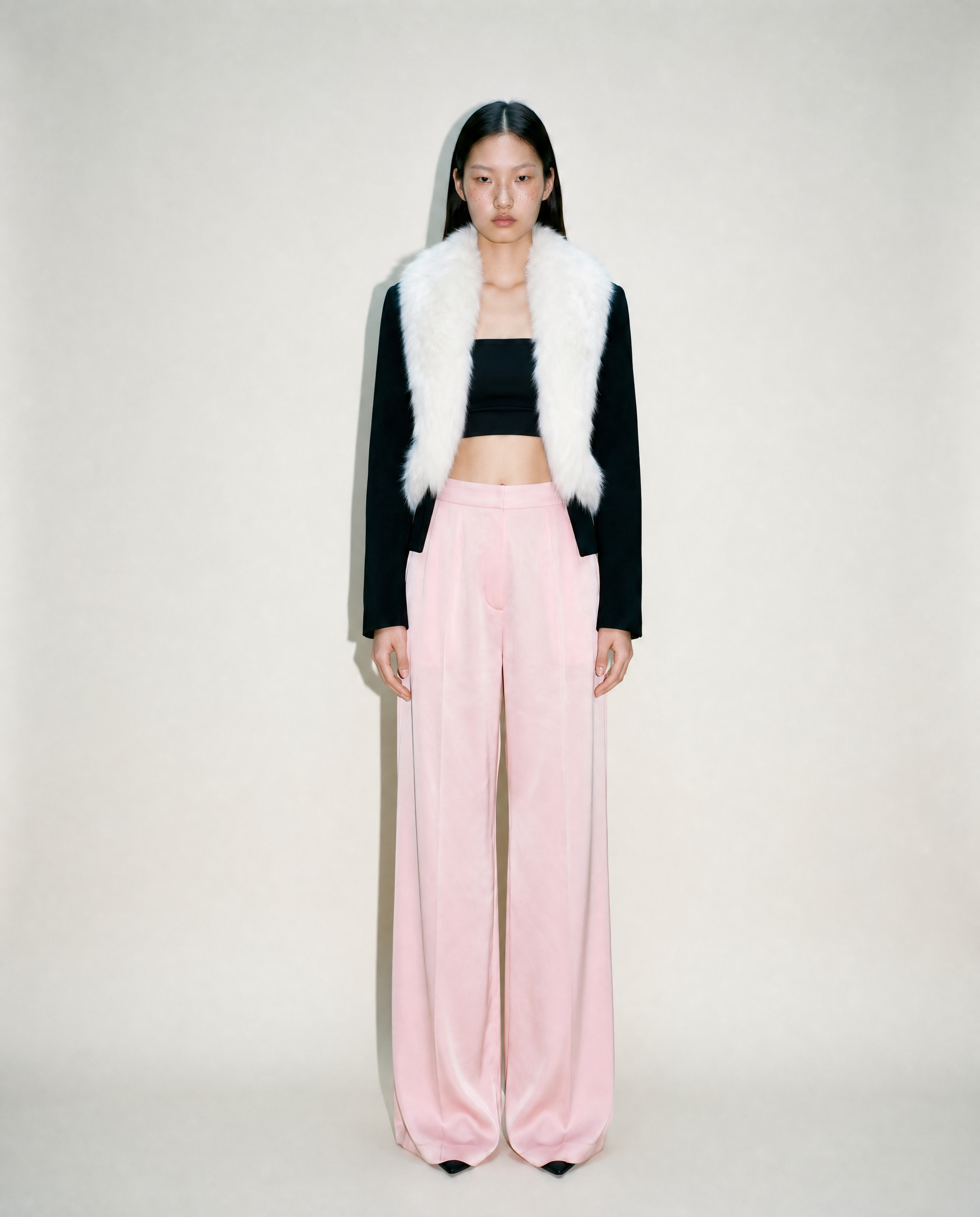 Loris Azzaro Fox Fur Cropped Evening Jacket, 1990s