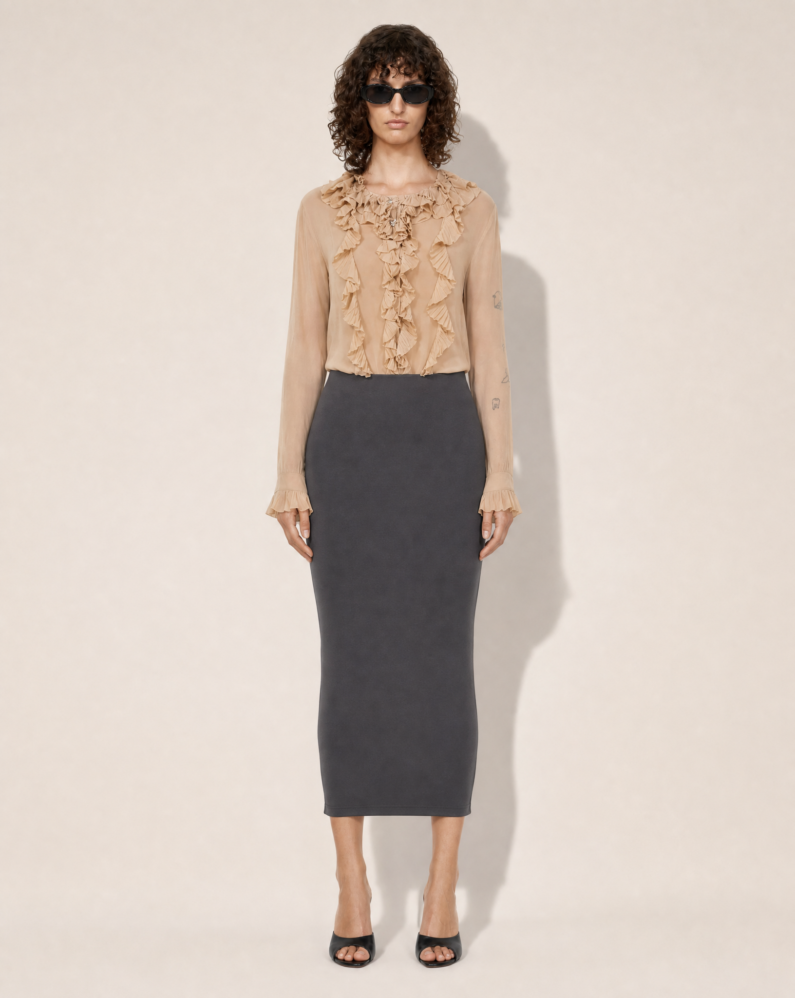 HERITAGE FW 2009 Ruffled Jabot Blouse – Hannah MacGibbon for Chloé