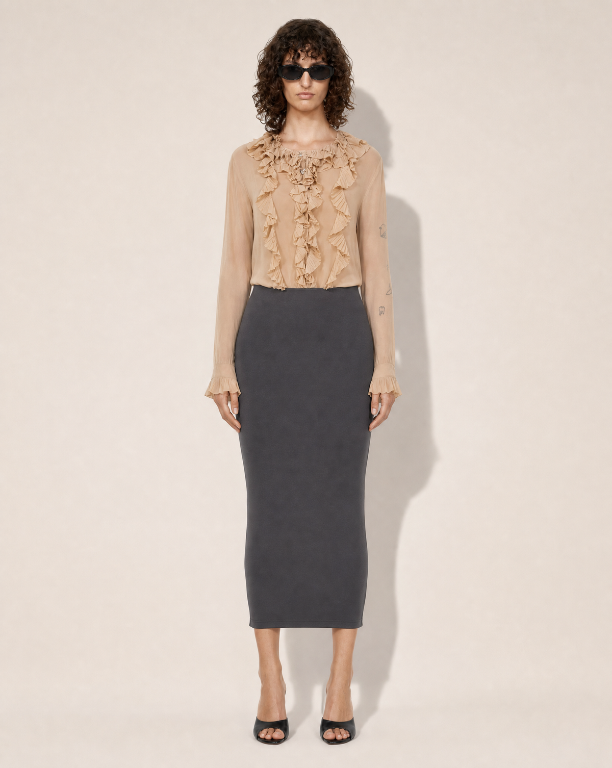 HERITAGE FW 2009 Ruffled Jabot Blouse – Hannah MacGibbon for Chloé