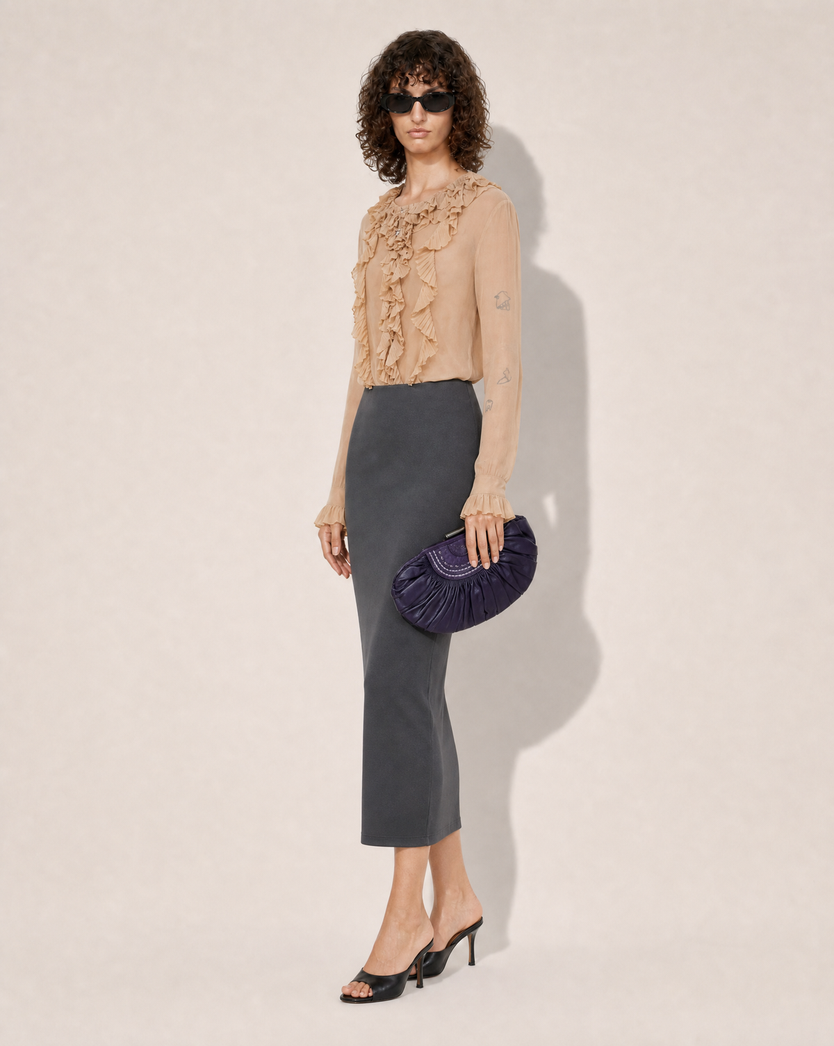 HERITAGE FW 2009 Ruffled Jabot Blouse – Hannah MacGibbon for Chloé