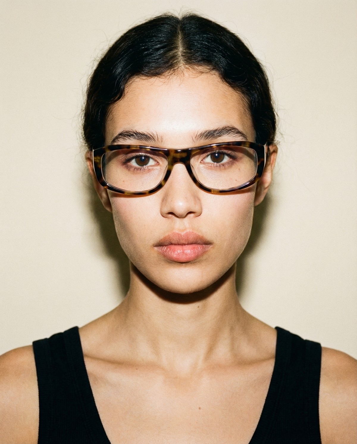 Blue Elephant Agnes Leopard glasses in tortoiseshell acetate with rectangular frame | blue light eyewear