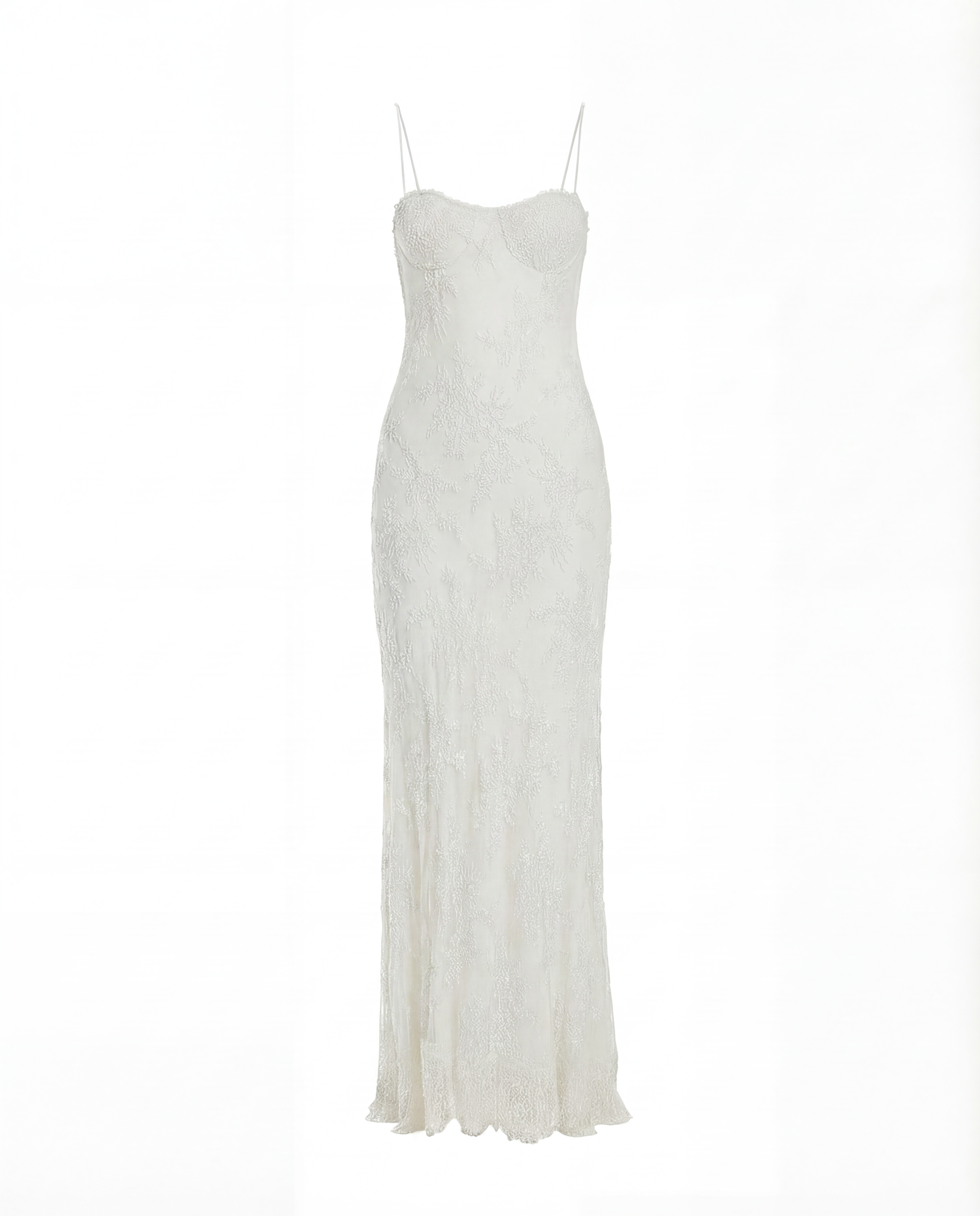 Lace Overlay Slip Maxi Dress — Era Contemporary