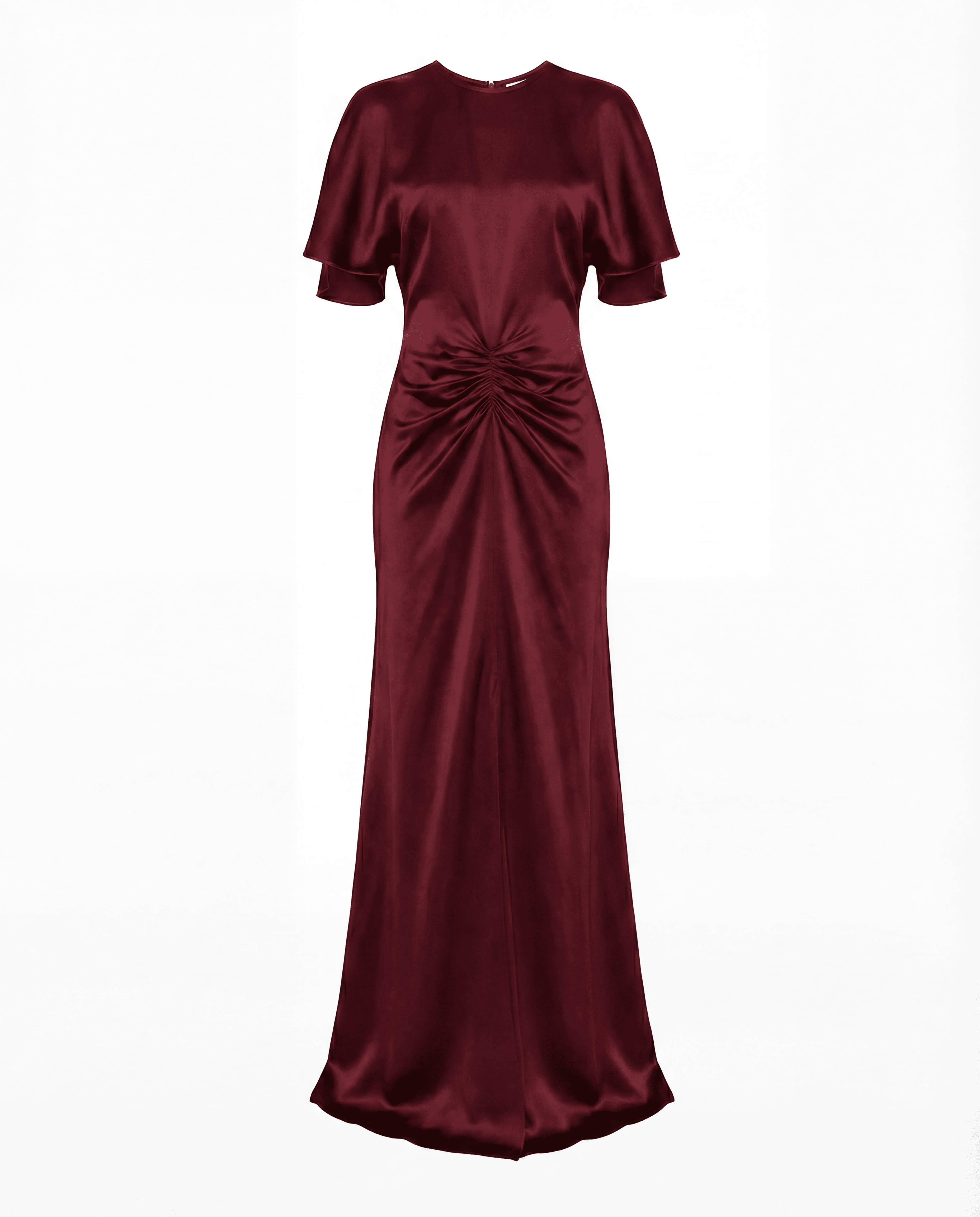 CONTEMPORARY SS 2023 Sculptural Gathered Satin Gown.