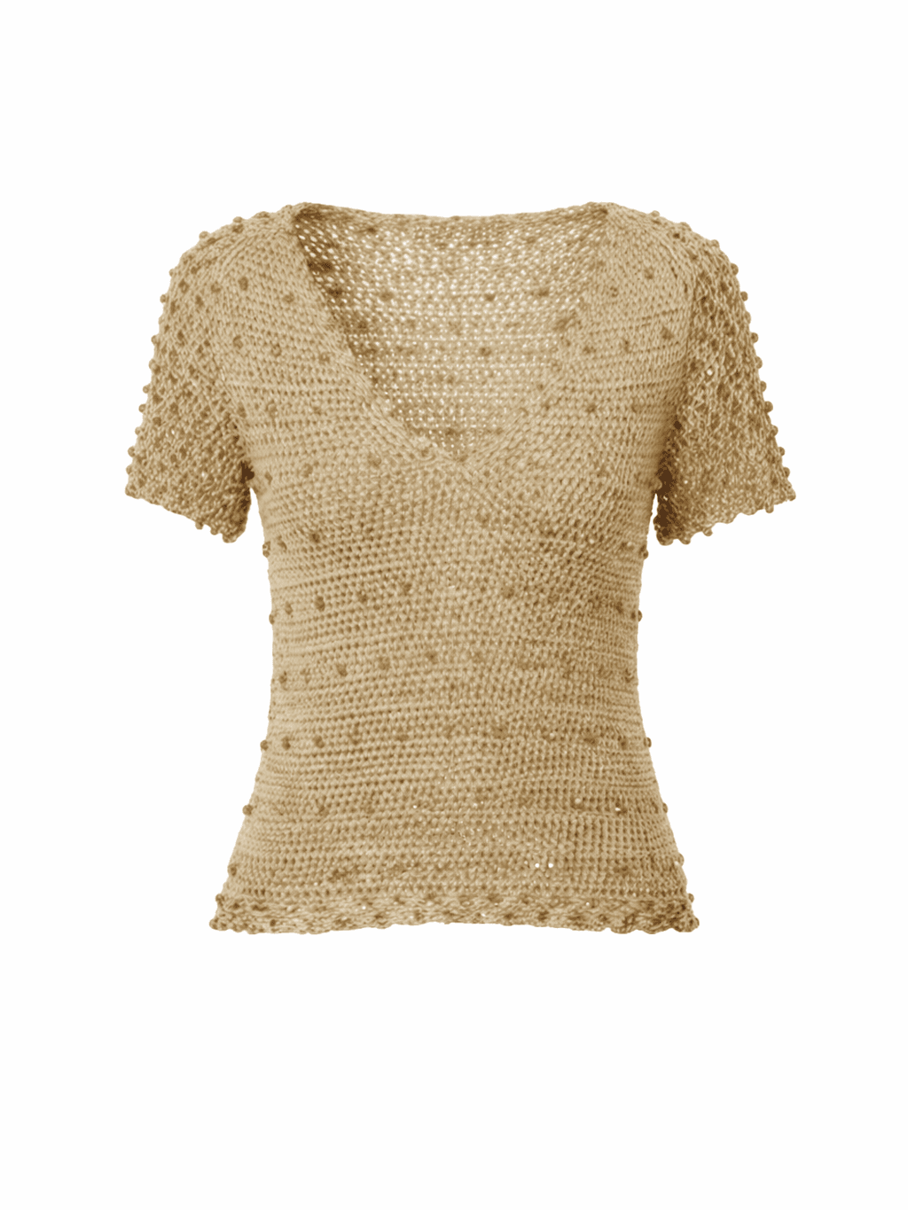 Vintage Azzaro metallic crochet top with beaded details and scalloped edges | 70s designer eveningwear Madrid