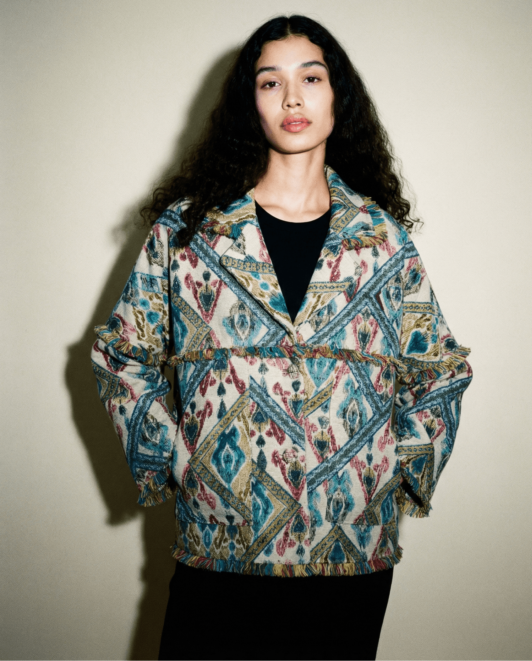 Momonì Italian designer jacket luxury contemporary fashion Mezzanotte Madrid