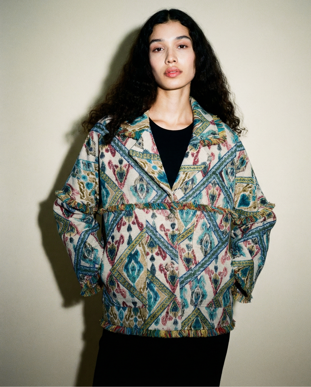 Momonì Italian designer jacket luxury contemporary fashion Mezzanotte Madrid