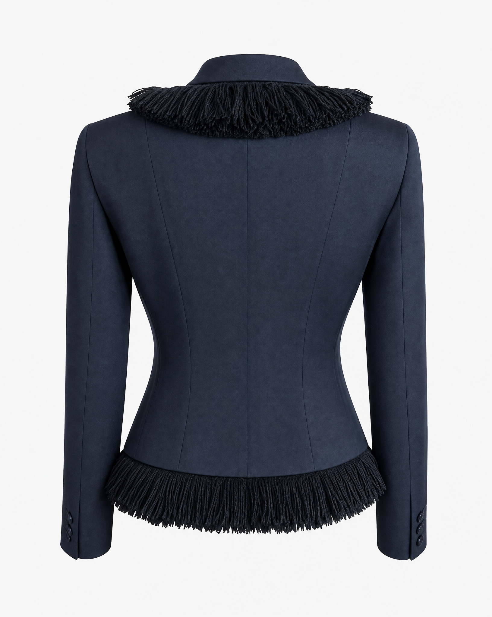 Archival Moschino blazer with fitted waist and tonal embellishment