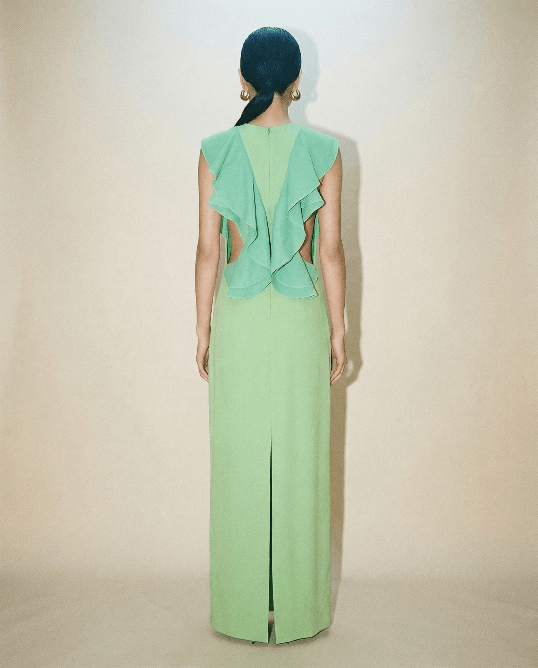 Archival SS 2013 Runway Silk Gown by Frida Giannini – Apple Green