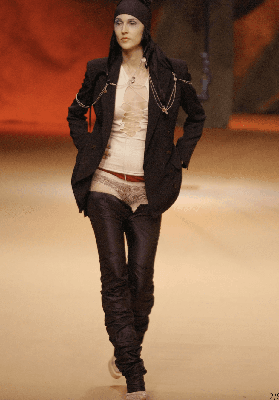 RARE SS 2003 Adorned Shawl Blazer.