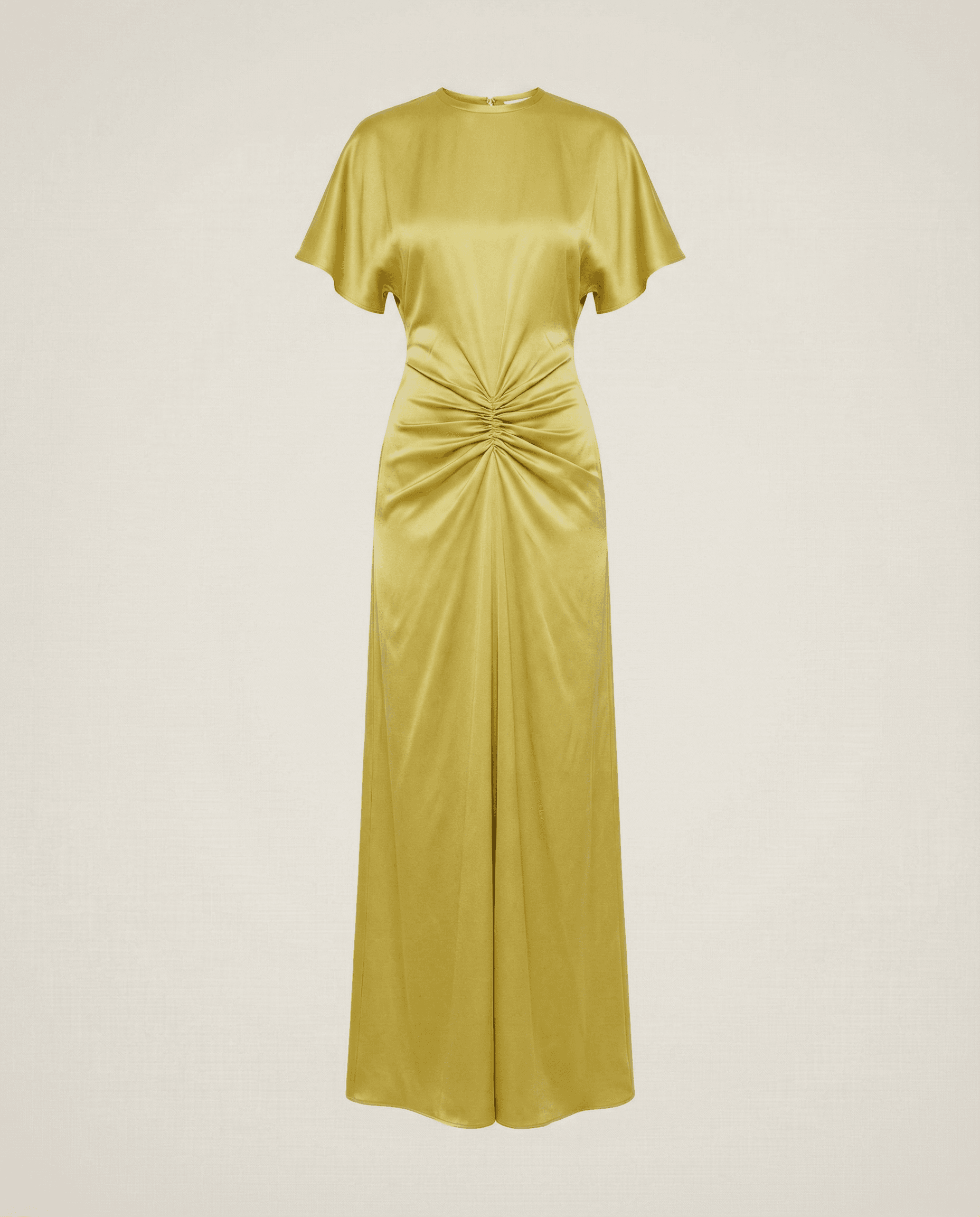 Victoria Beckham SS2023 Gathered Satin Gown mezzanotte rental