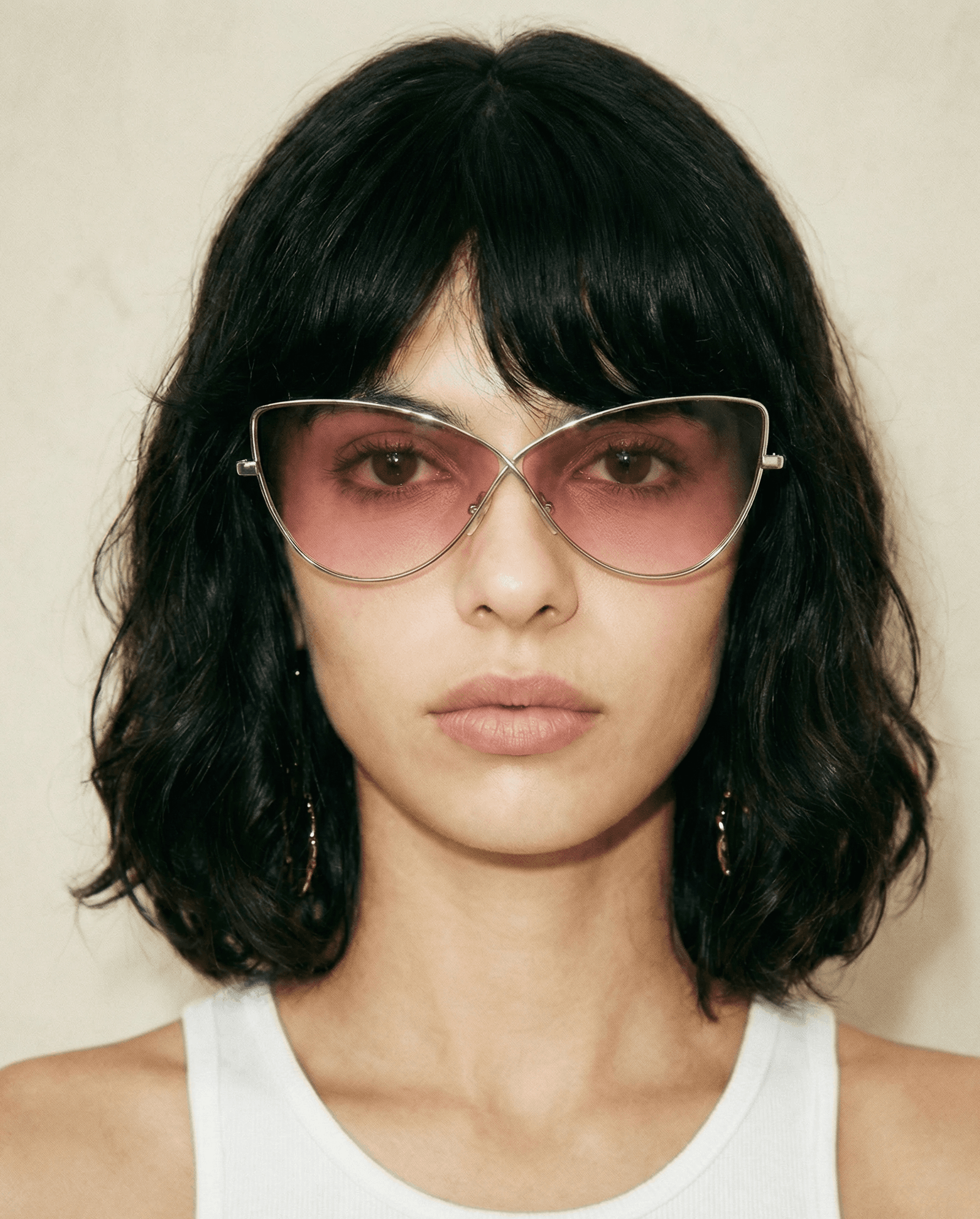 Tom Ford Elise‑02 sunglasses with pink gradient lenses and metal butterfly frame | luxury designer eyewear