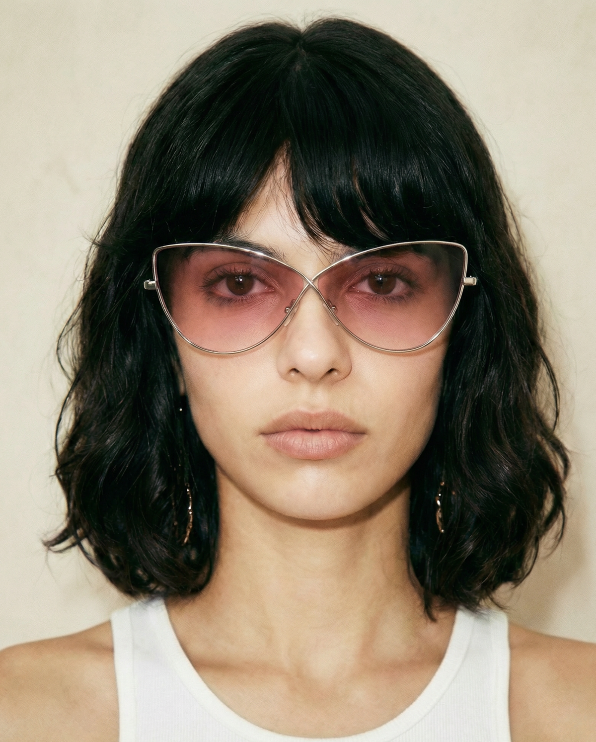Tom Ford Elise‑02 sunglasses with pink gradient lenses and metal butterfly frame | luxury designer eyewear