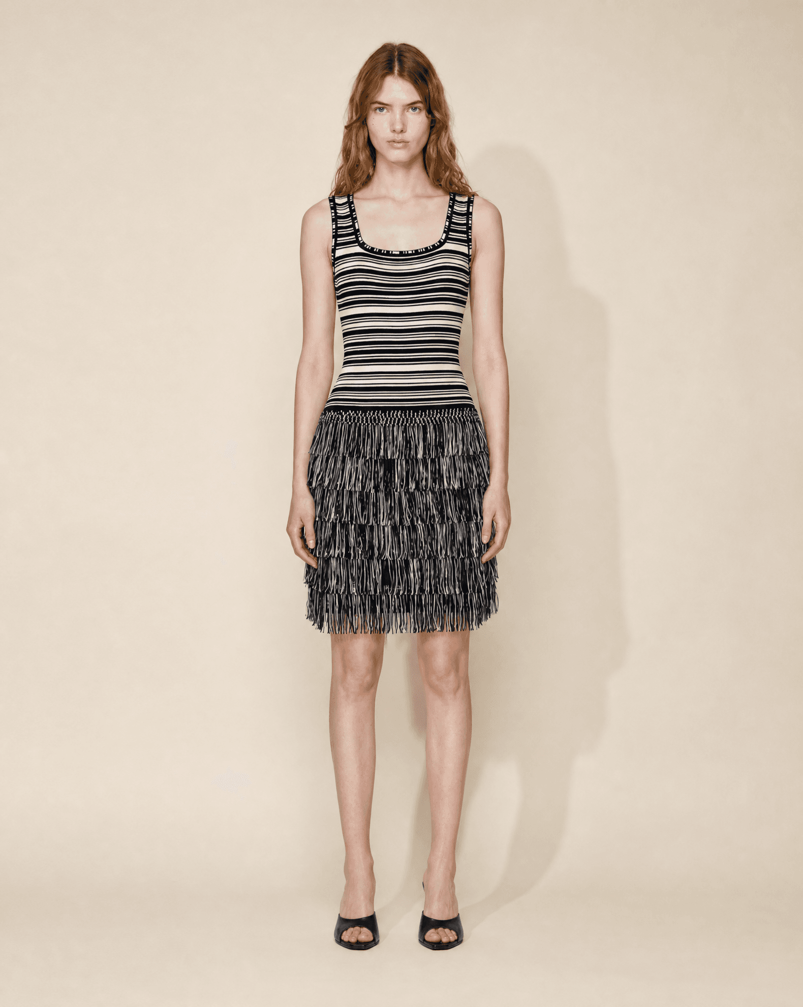 SS 1995 Tiered Fringe Flapper Dress – Gianfranco Ferré for Dior