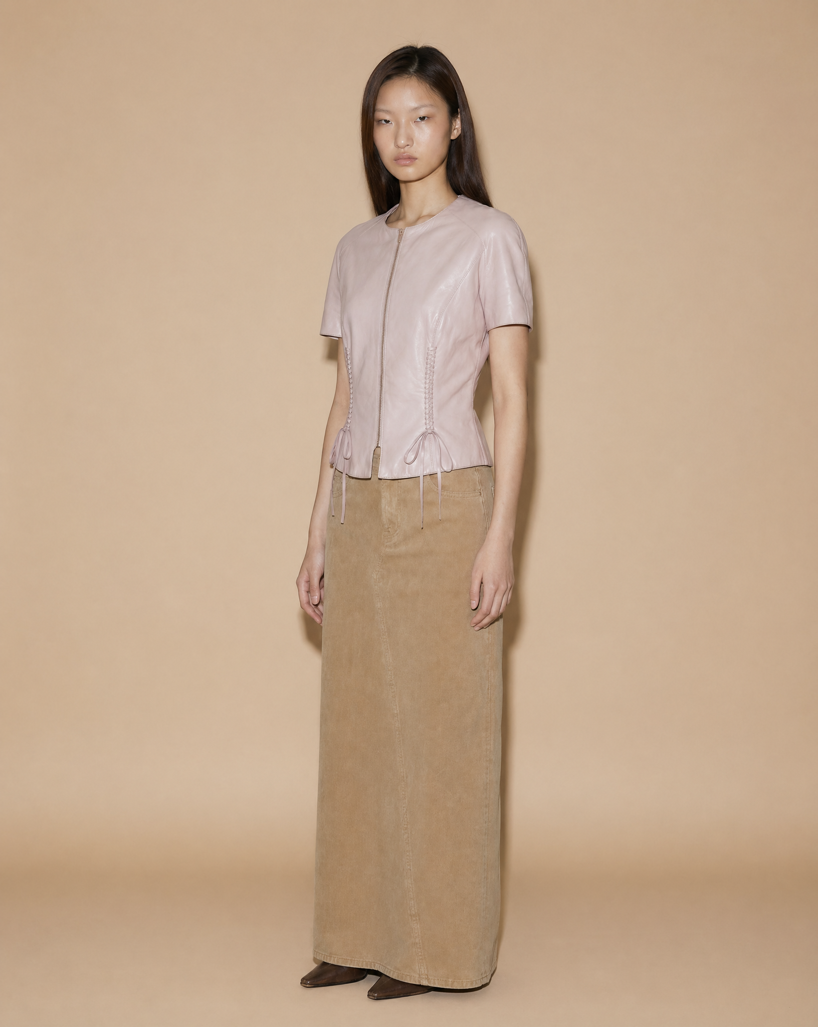 Vintage Thierry Mugler top with wasp-waist silhouette