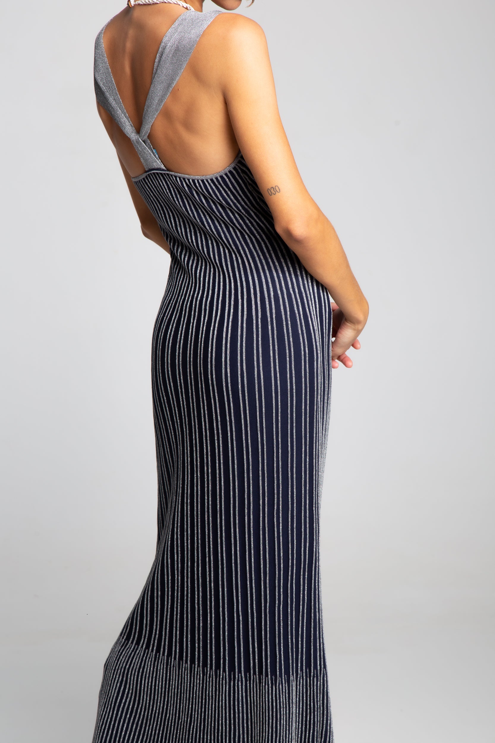 Missoni fitted column dress with shimmering knit texture