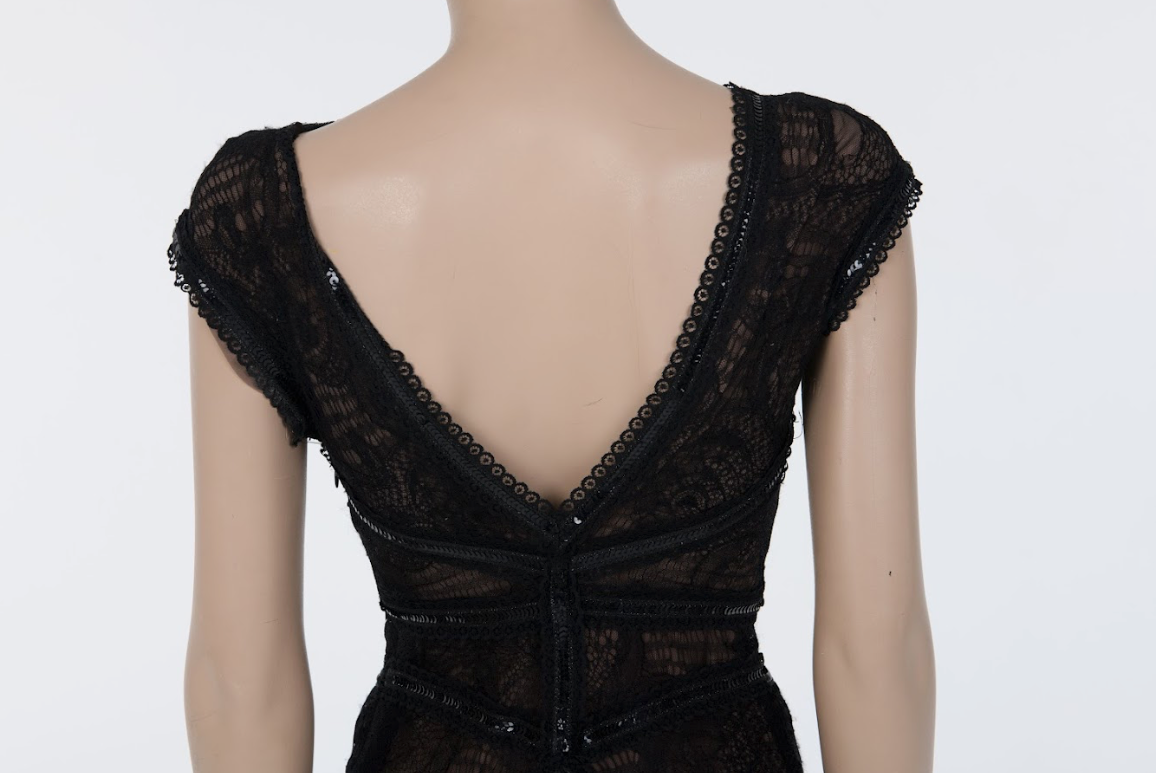 Black Lace Illusion Evening Gown, Fall 2010