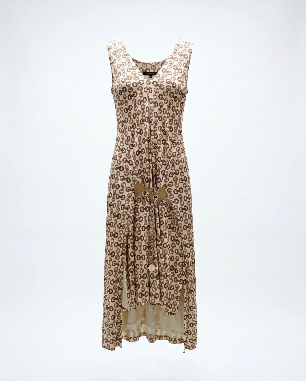 Gucci Tom Ford Horsebit Seidenkleid | Mezzanotte
