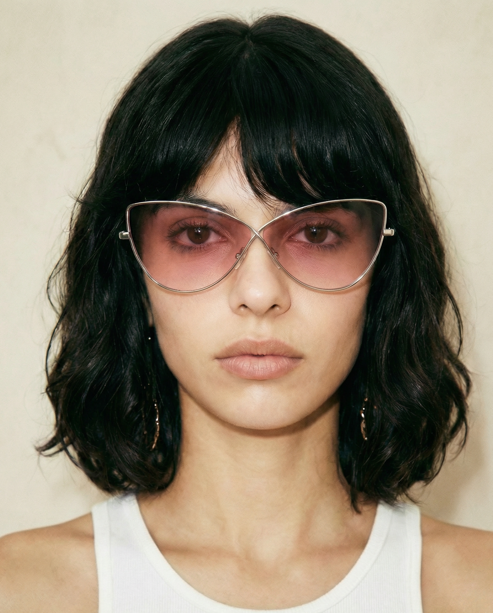 Tom Ford Elise‑02 sunglasses with pink gradient lenses and metal butterfly frame | luxury designer eyewear